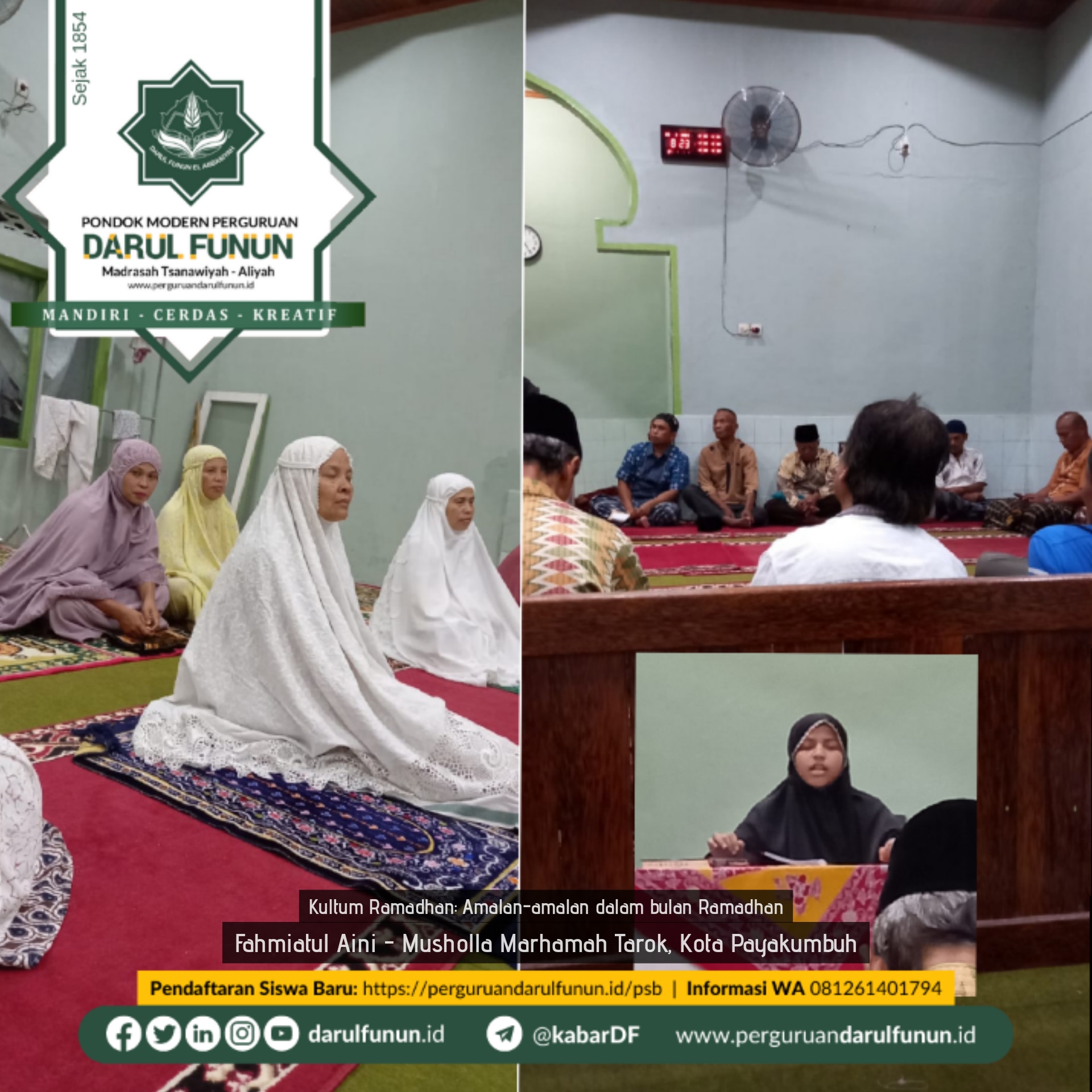 Safari Dakwah Santri di Musholla Marhamah Tarok, Kota Payakumbuh