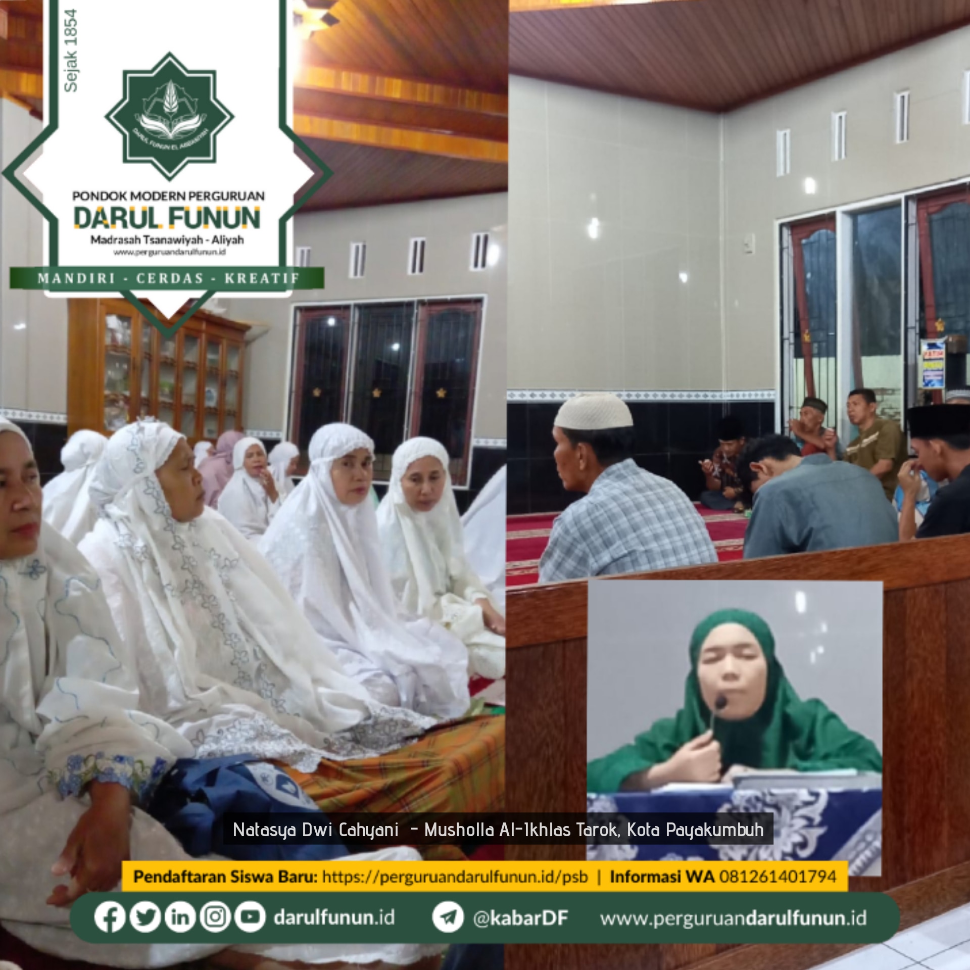 Safari Dakwah Santri di Musholla Al-Ikhlas Tarok, Kota Payakumbuh