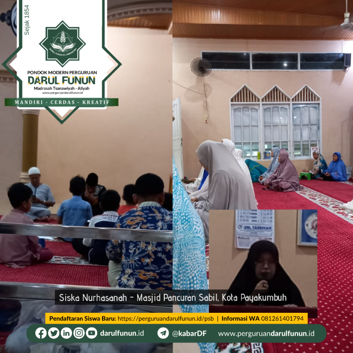 Safari Dakwah Santri Darulfunun di Masjid Pancuran Sabil, Kota Payakumbuh
